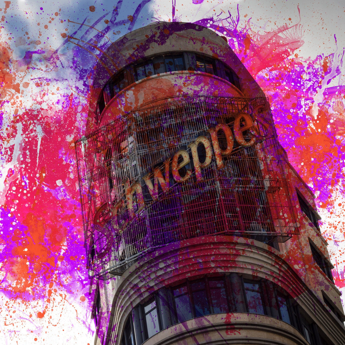 Edificio Capitol Schweppes abstracto - la obra
