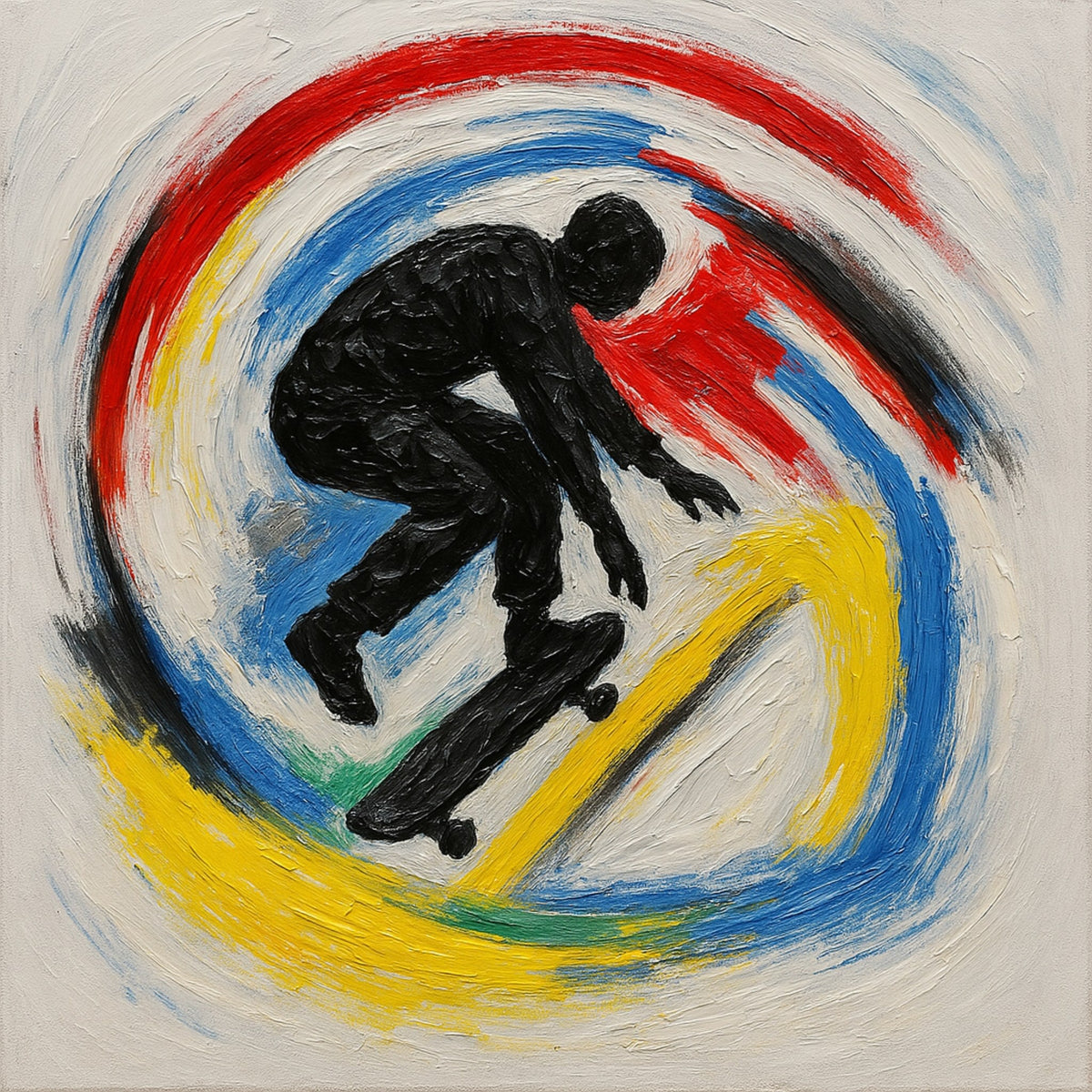 Cuadro moderno juvenil de Skater - la obra
