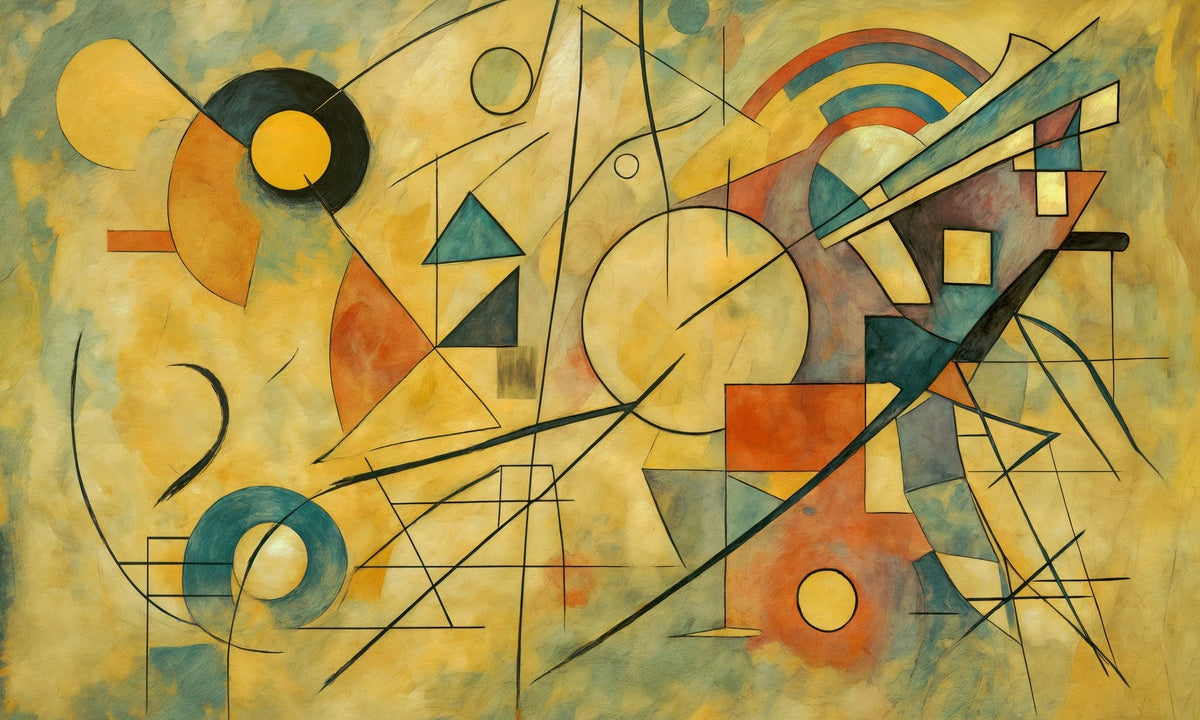 Cuadro Abstracto inspirado en Kandinsky - la obra