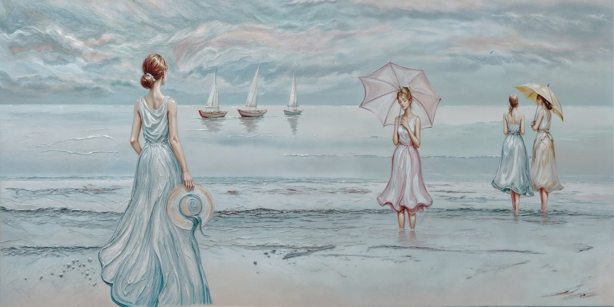Cuadro Mujeres en la playa - la obra