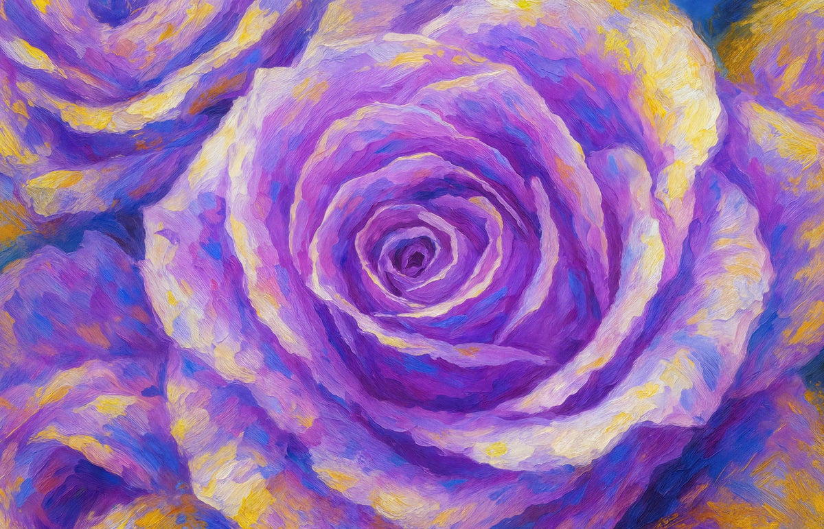 Cuadro de flor Esplendor Violeta - la obra