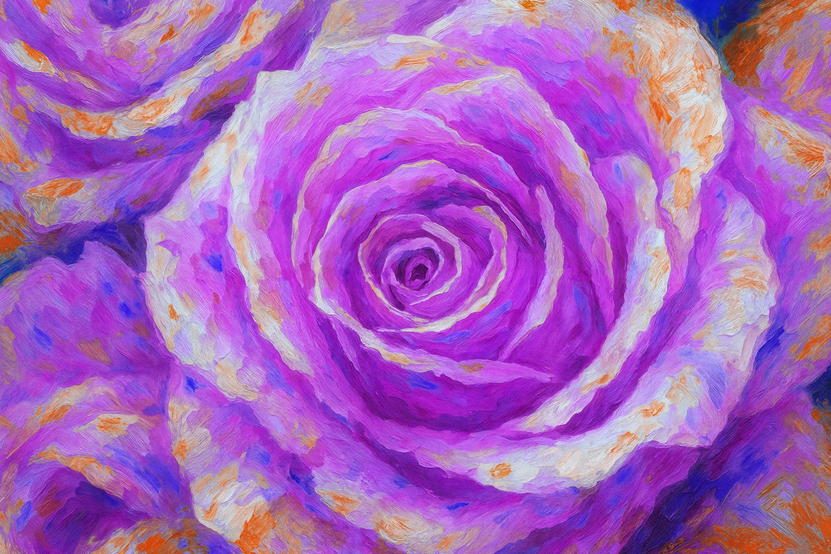 Cuadro de flores con Esencia de Rosa - la obra