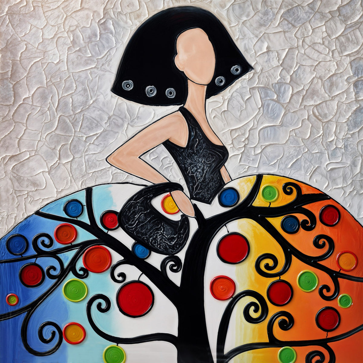 Cuadro Menina árbol de la Vida de Klimt - la obra