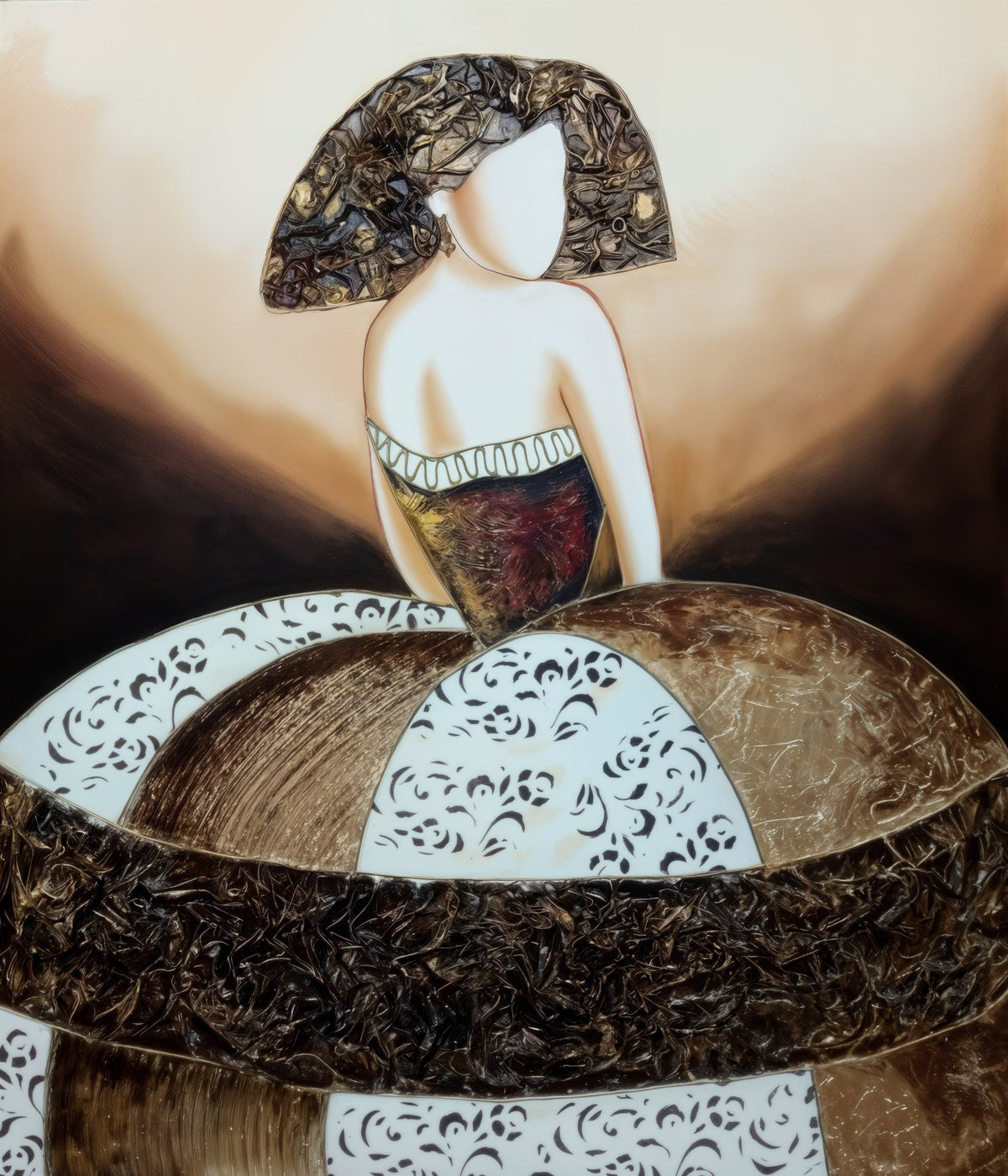 Cuadro de Menina dorada - la obra