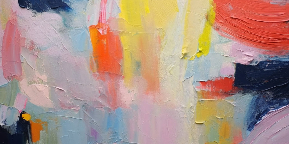 Cuadro Abstracto en variados colores - la obra