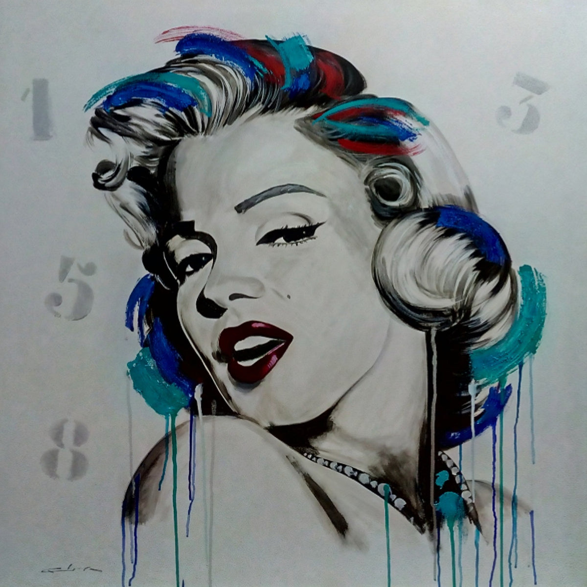 Cuadro Marilyn Monroe estilo pop art - la obra