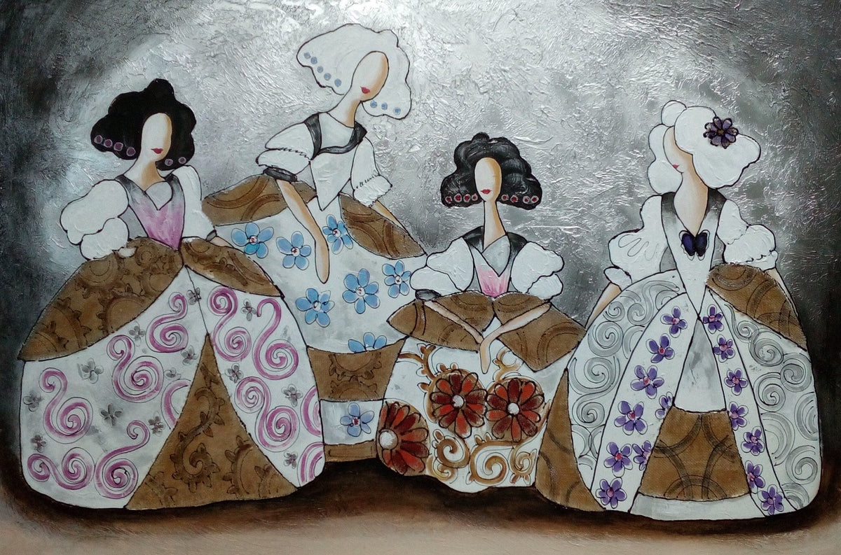 Meninas inspiradas en Velázquez Collage - la obra