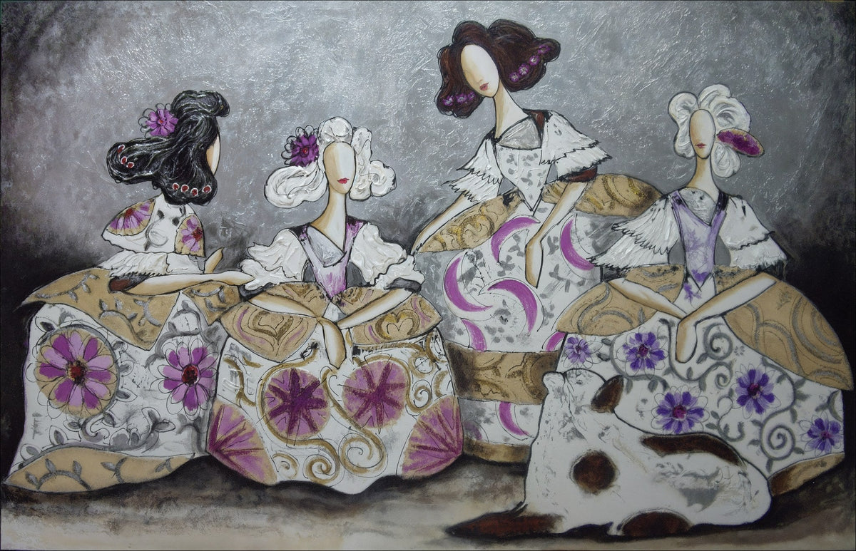 Cuadro Meninas collage inspiradas en Velázquez - la obra