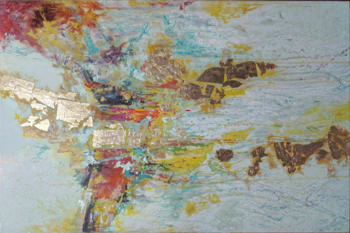 Abstracto multicolor - la obra