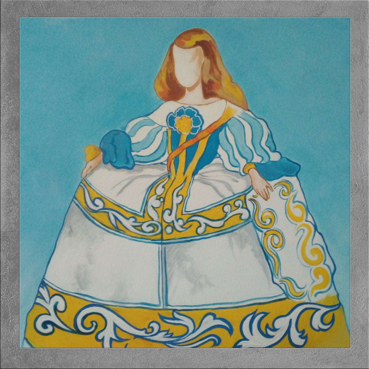 Cuadro Menina talavera marco - la obra