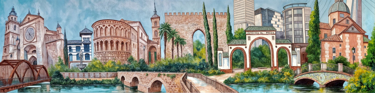 Cuadro Skyline de Talavera de la Reina - la obra