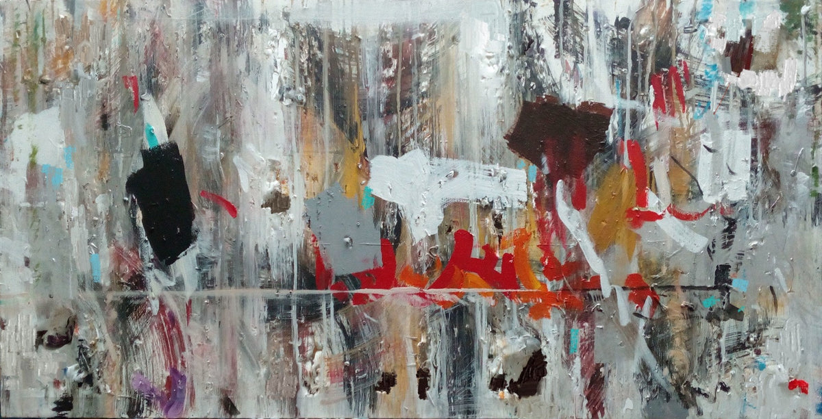 Cuadro abstracto Paisaje en Ruido - la obra