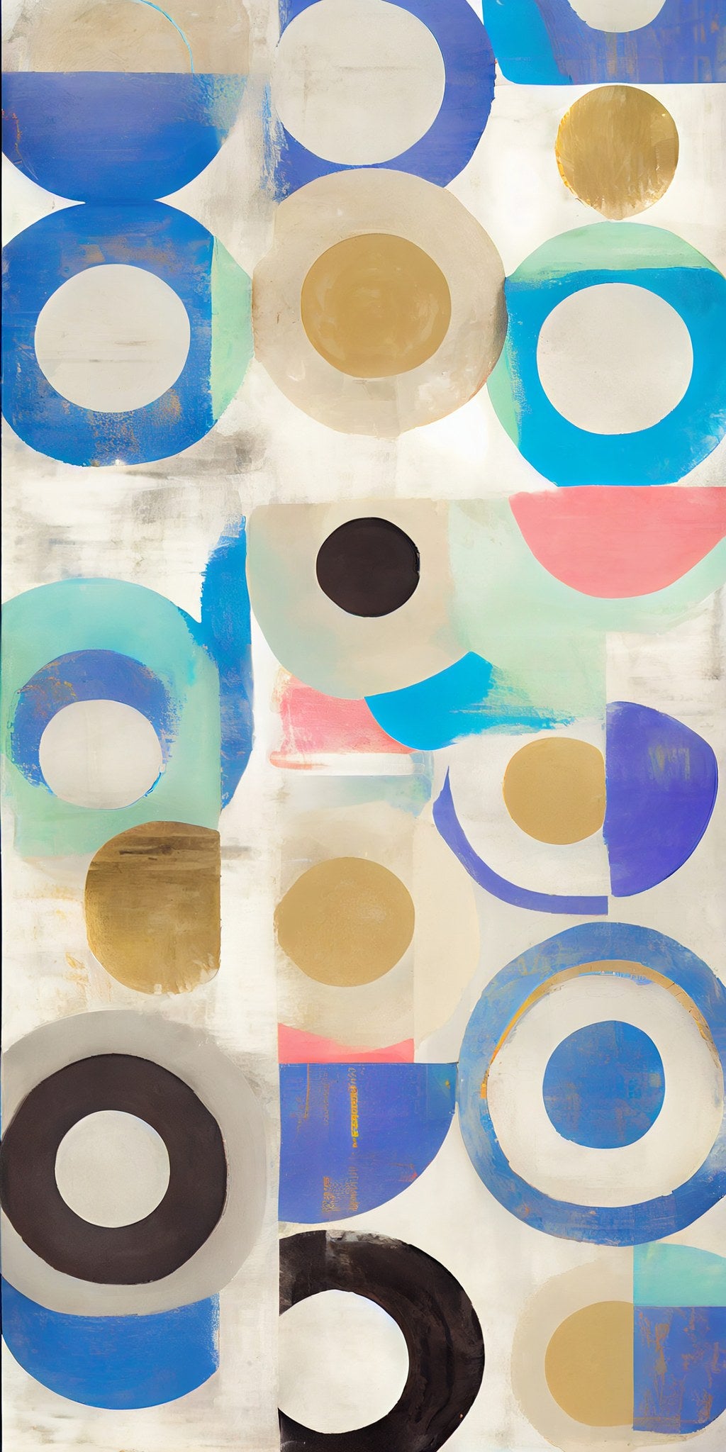 Cuadro círculos de colores estilo Kandinsky - la obra