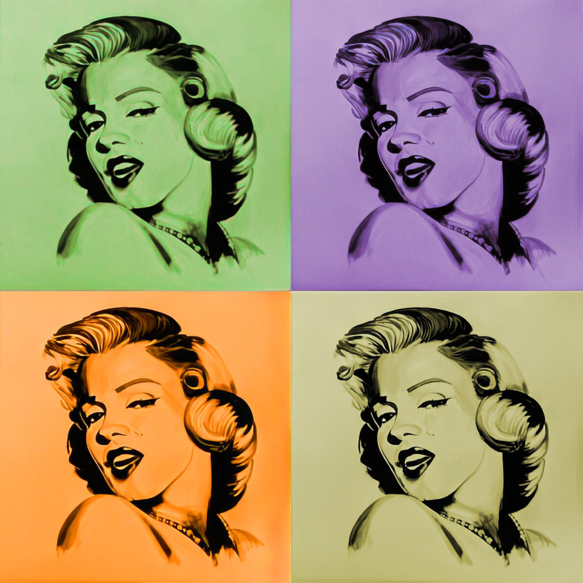 Cuadro Marylin tipo Warhol pop art - la obra