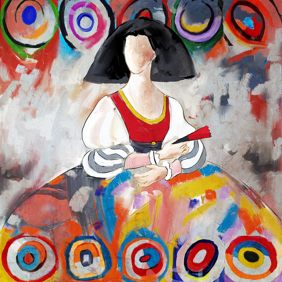 Menina Moderna Abstracto Kandinsky - la obra