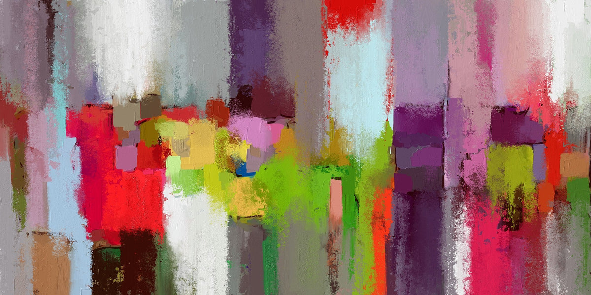 Cuadro Abstracto Fantasía Color Splash - la obra