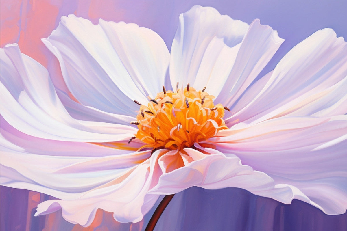 Cuadro Flor de Amanecer en malva - la obra