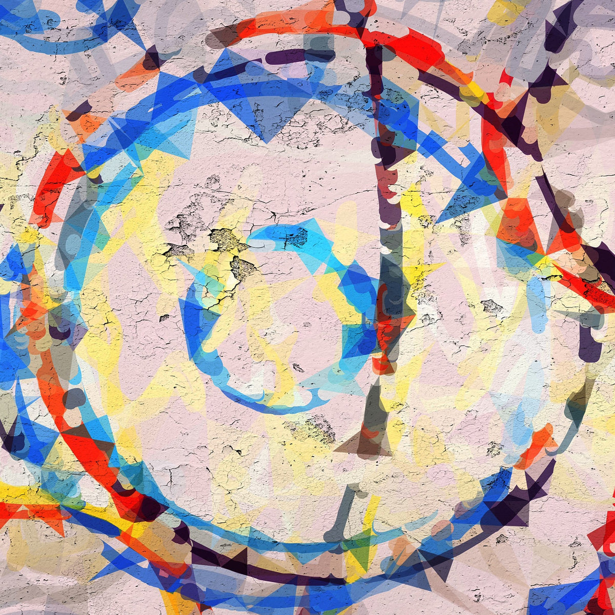 Cuadros pareja abstractos círculos - la obra