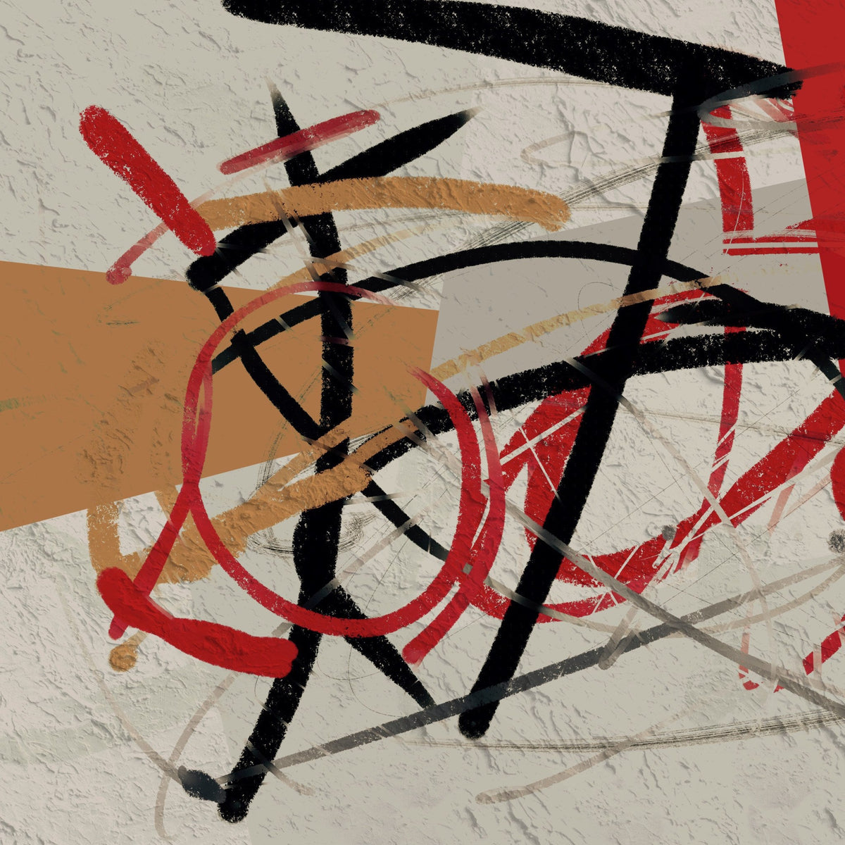 Pareja de cuadros abstractos geométricos - la obra