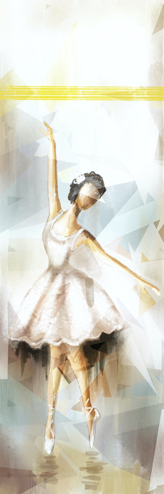 Tríptico de bailarinas en colores pastel - la obra