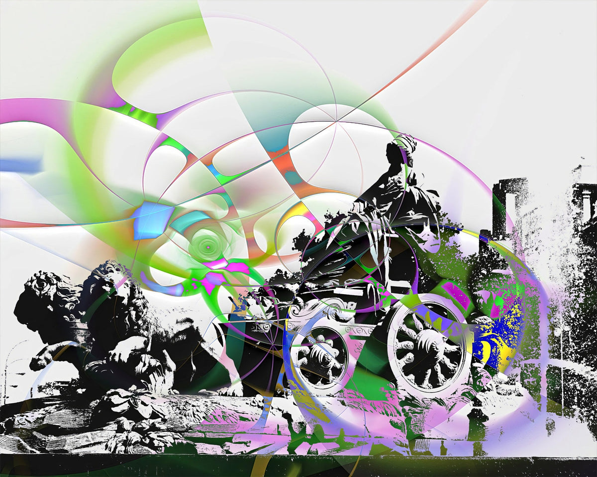 Cuadro de Madrid Cibeles fantástico - la obra