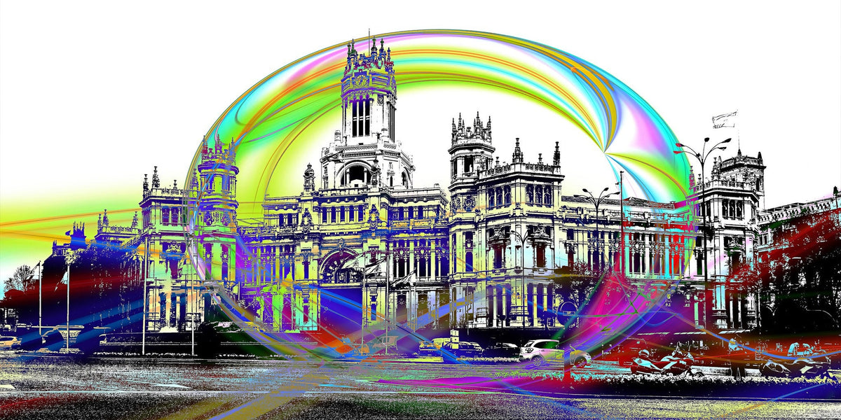 Cuadro de Madrid Ayuntamiento Cibeles - la obra