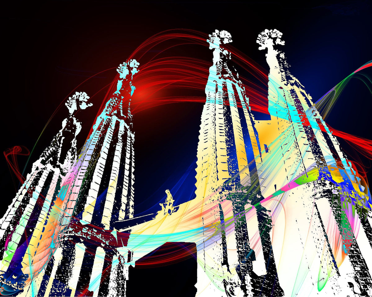 Cuadro Barcelona fantástica Sagrada Familia - la obra