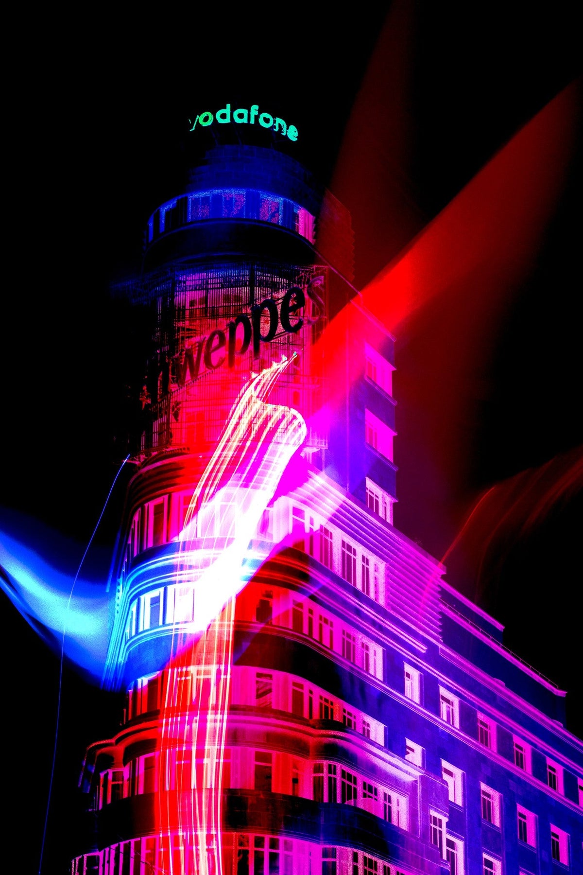 Cuadro Madrid Fantástico Edificio Capitol - la obra