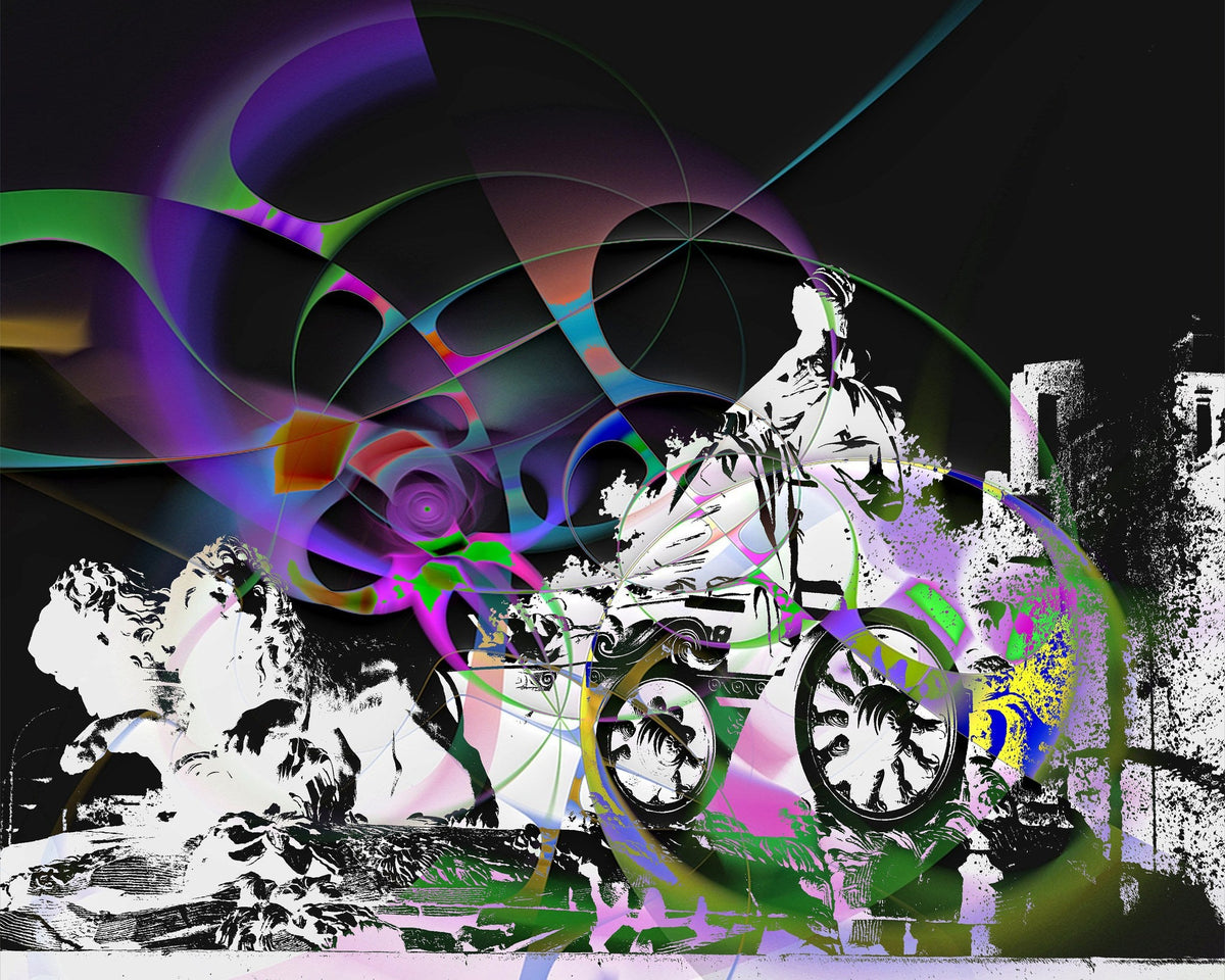 Cuadro Cibeles Madrid Fantástico Noche - la obra
