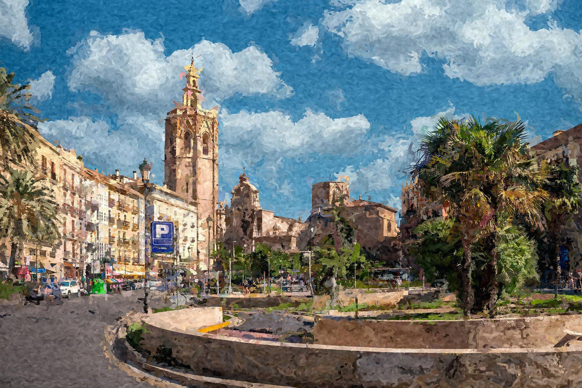 Cuadro torre Miguelete de Valencia - la obra