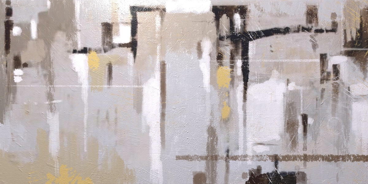 Cuadro abstracto Skyline New York - la obra