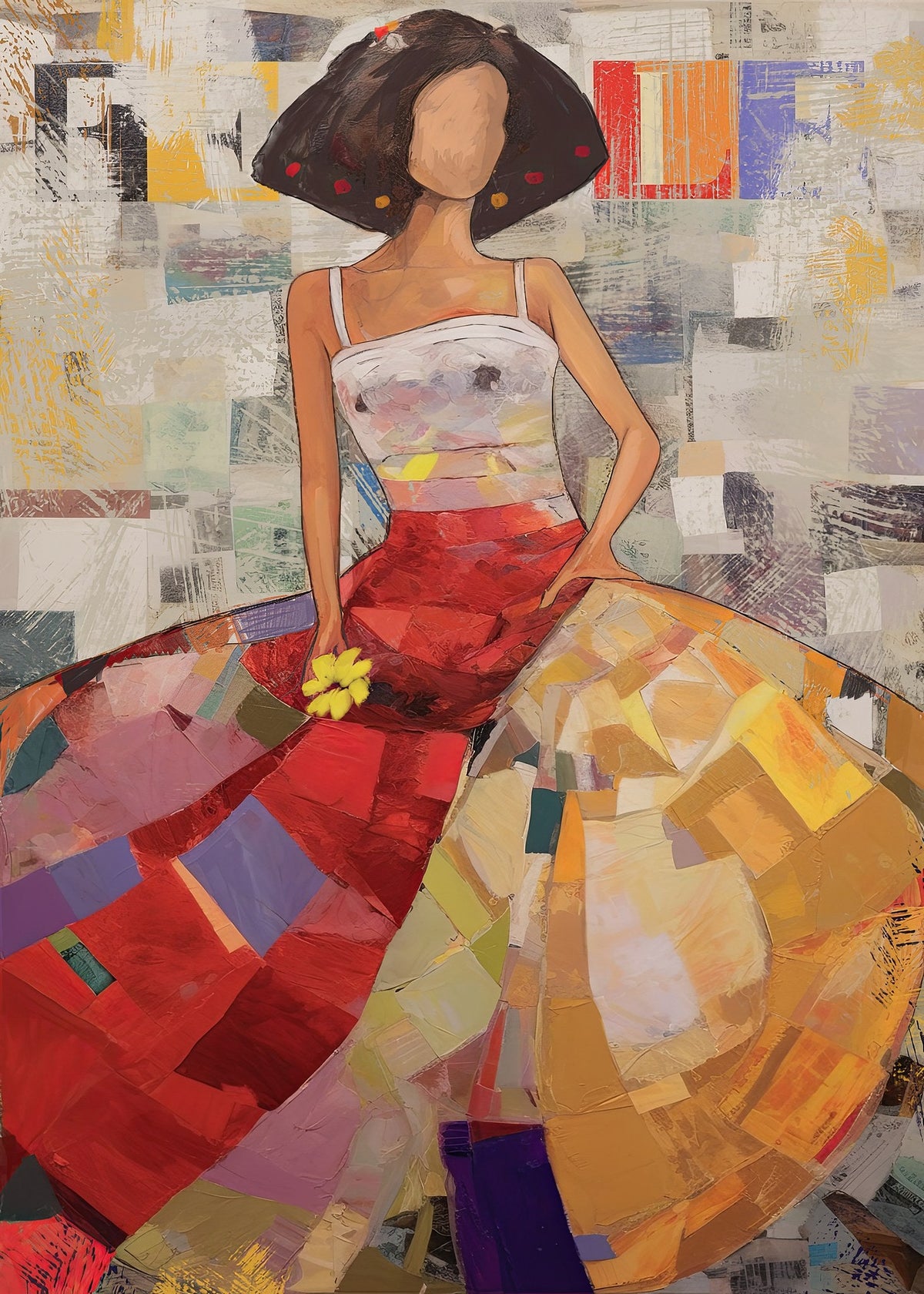 Cuadro Menina Fusión Contemporánea - la obra