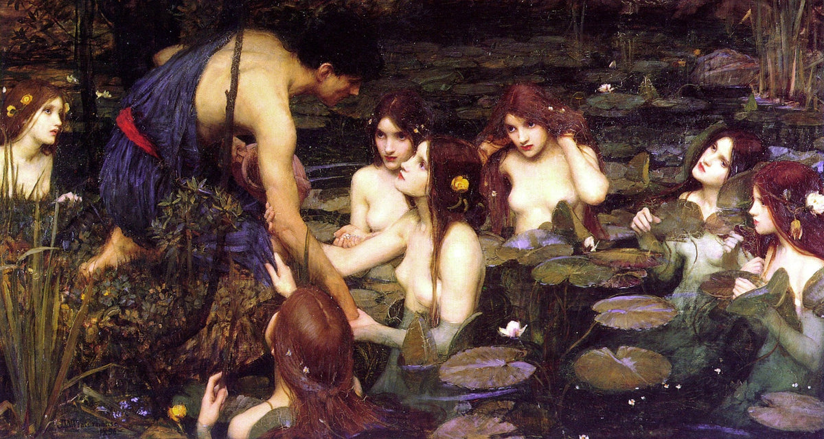 Hylas y las Ninfas de John William Waterhouse - la obra