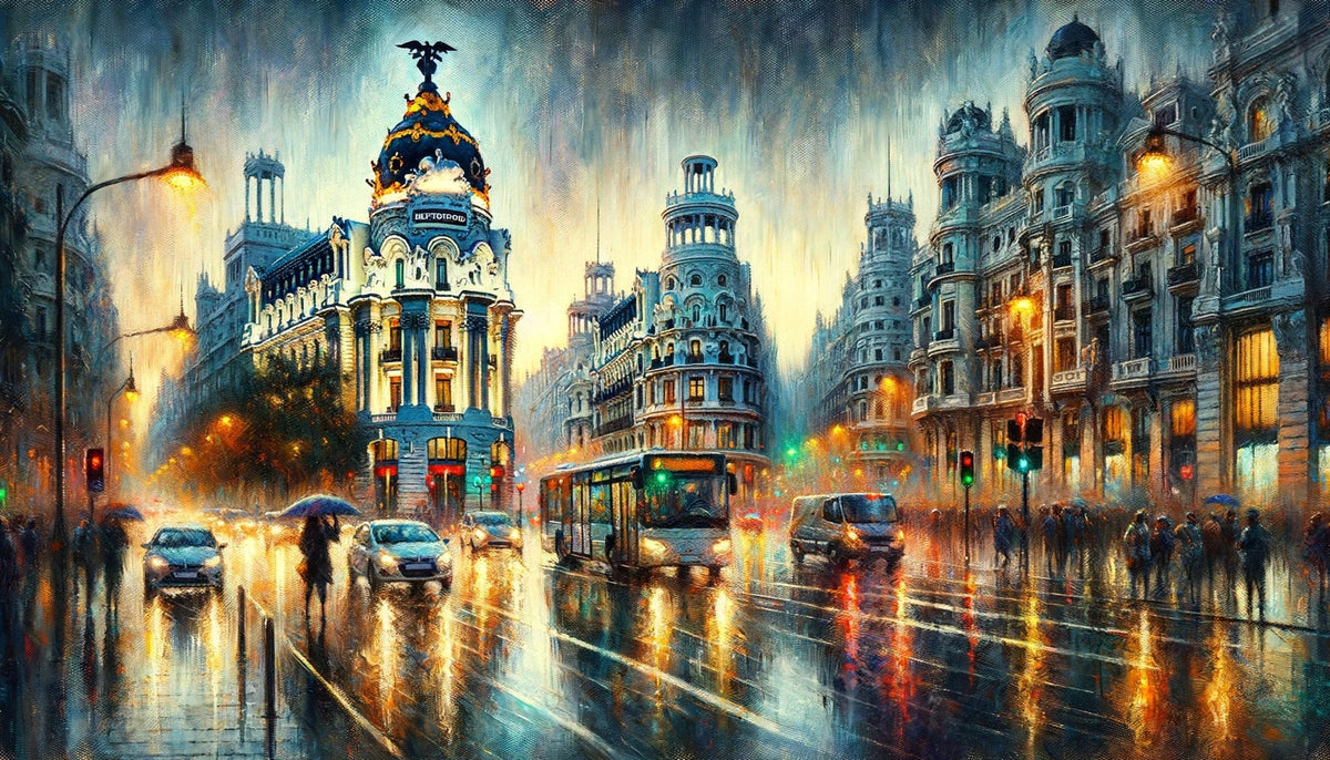 Reflejos de Madrid: Impresionista Urbano - la obra