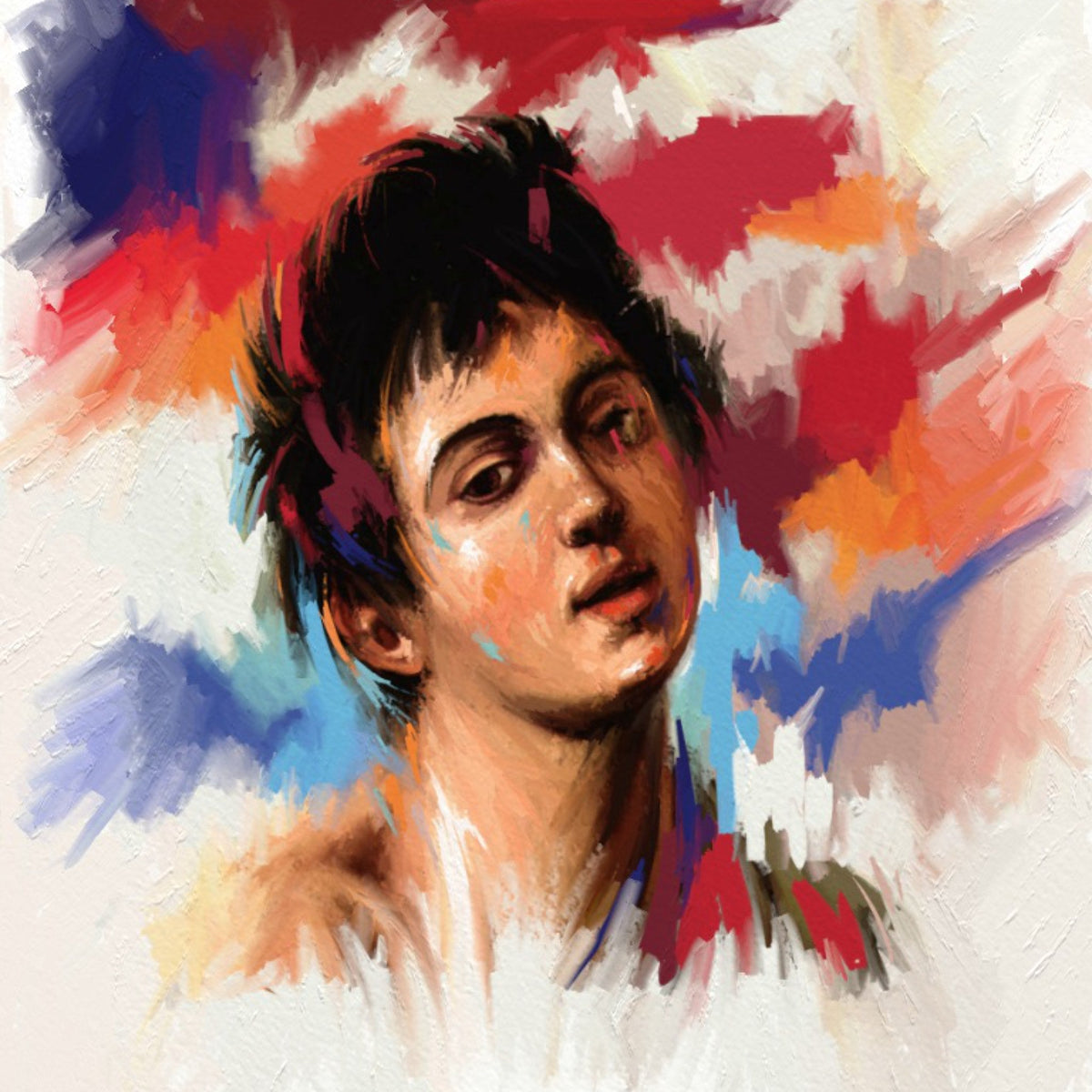Cuadro Dibujo joven Caravaggio - la obra
