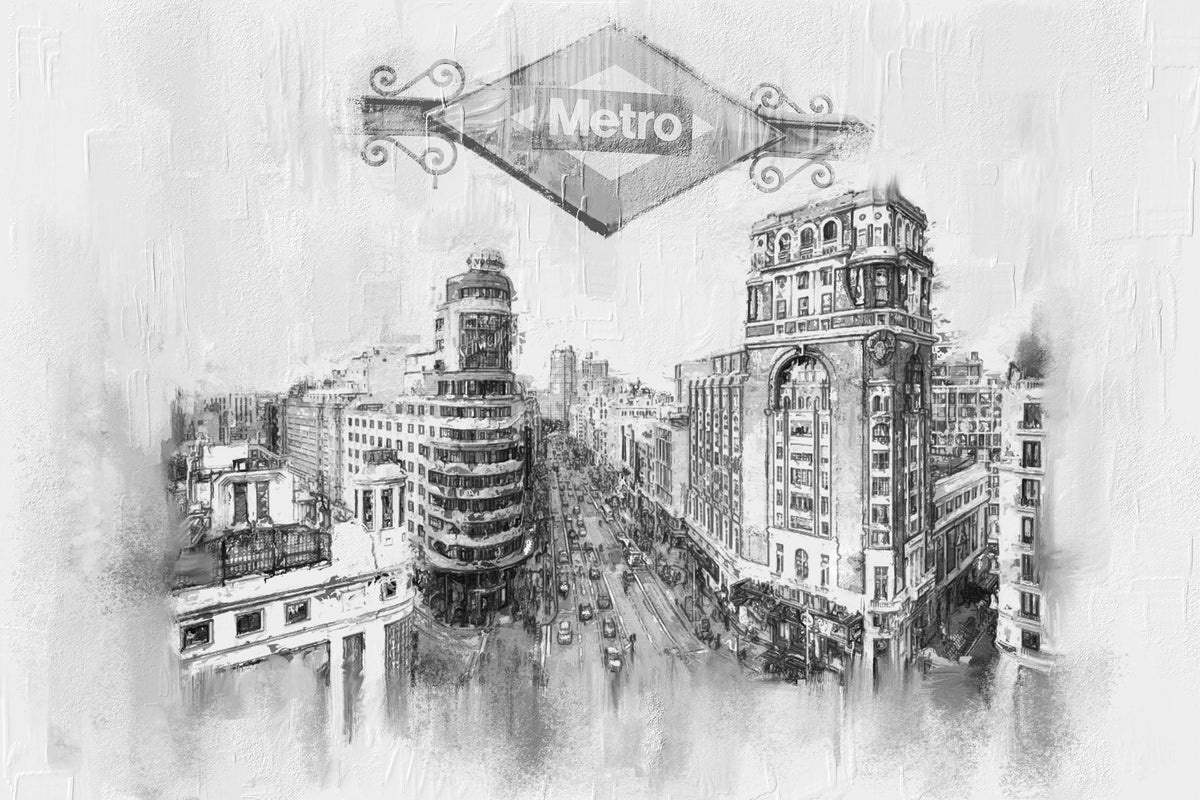 Esencia Madrileña: Gran Vía en Blanco y Negro - la obra