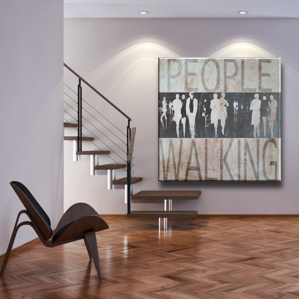 Cuadro abstracto figurativo people
