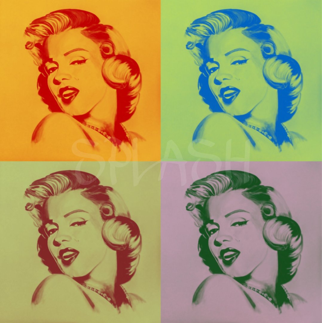 Cuadro Marylin tipo Warhol pop art